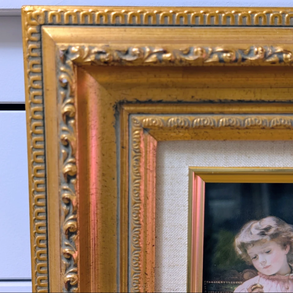 Framed Vintage Charles Burton Barber Print - photo 3