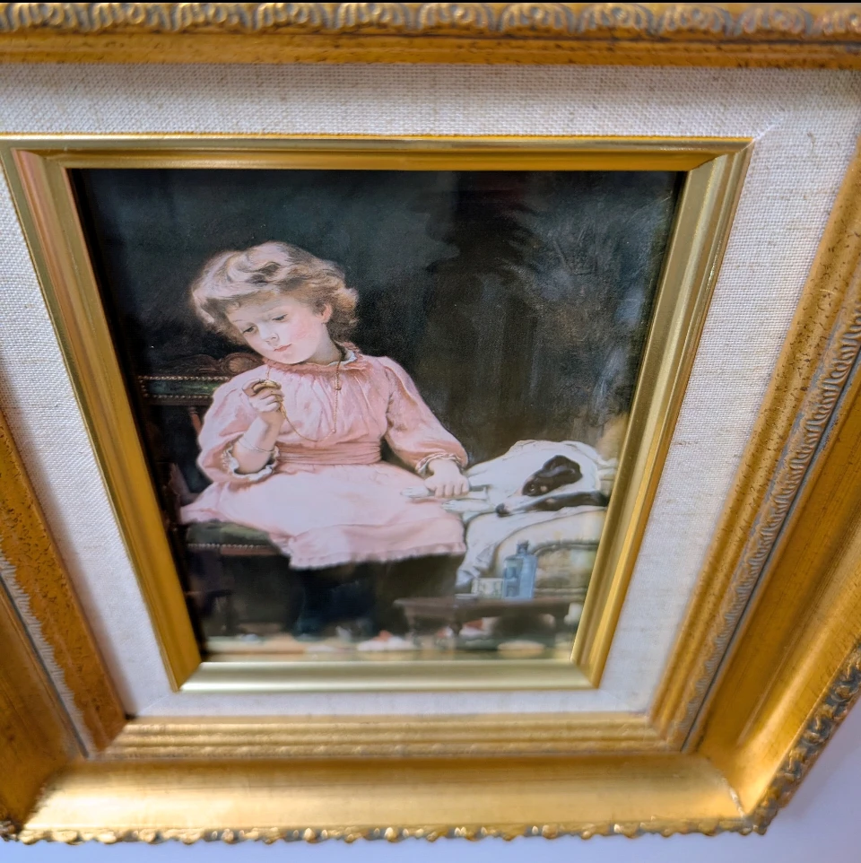 Framed Vintage Charles Burton Barber Print - photo 4