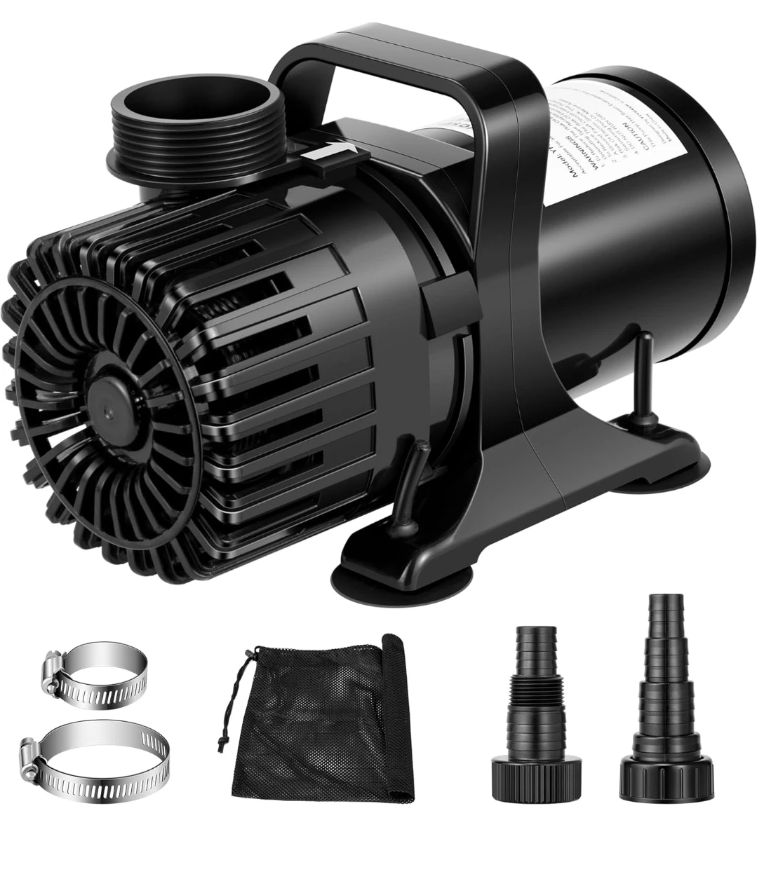 Vivosun Submersible Water Pump with Hose Clamps and Pump Bag