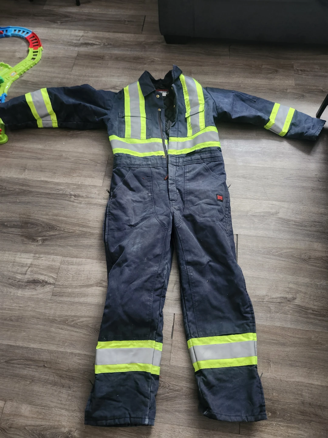 Tough Duck Quilted Lined Work Jumpsuit Size L