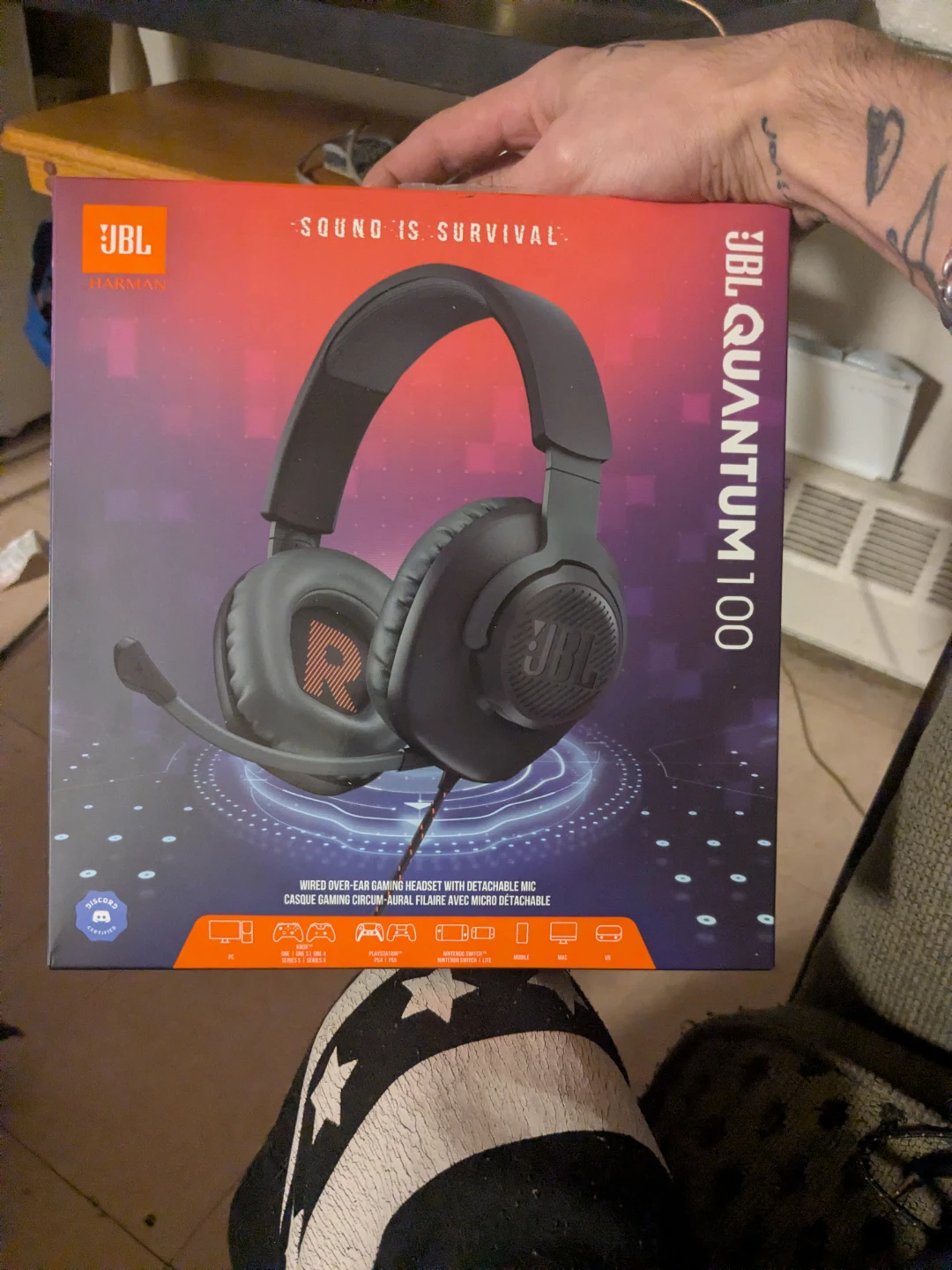 JBL Quantum 100 Wired Over-Ear Gaming Headset - photo 2