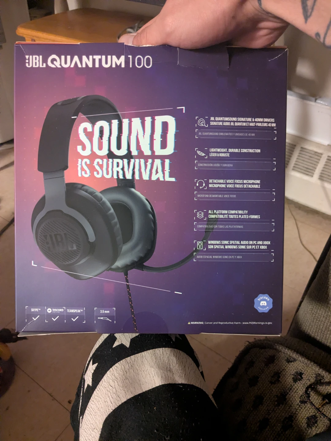 JBL Quantum 100 Wired Over-Ear Gaming Headset - photo 4