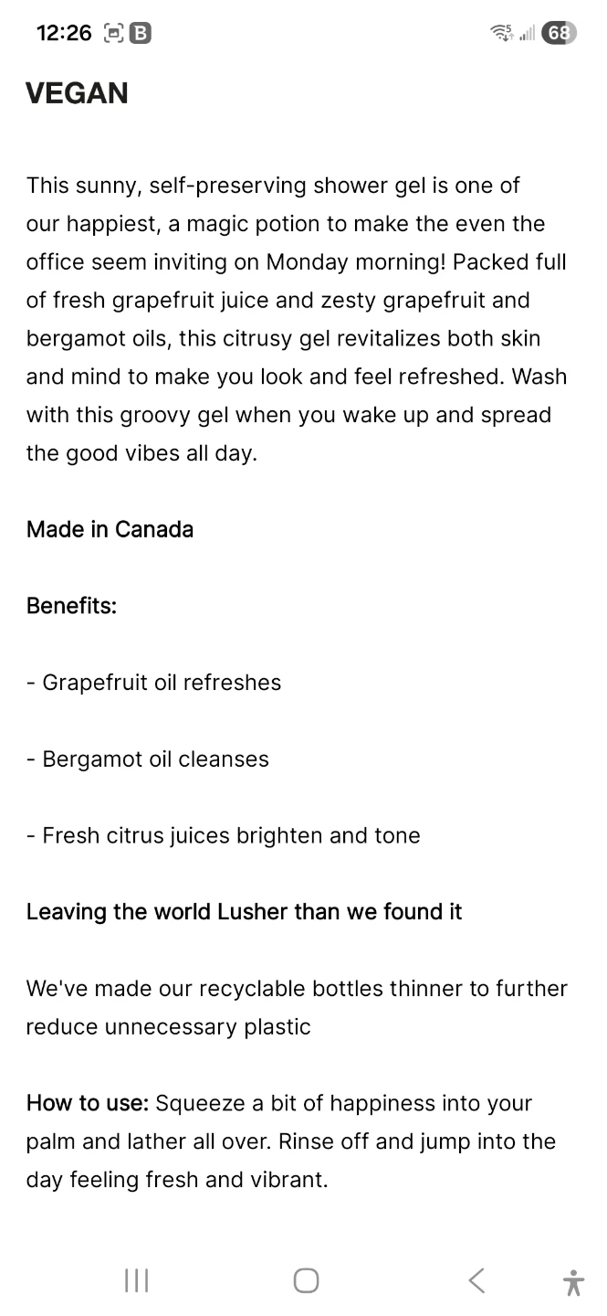 Lush Happy Hippy Shower Gel - Grapefruit - photo 2