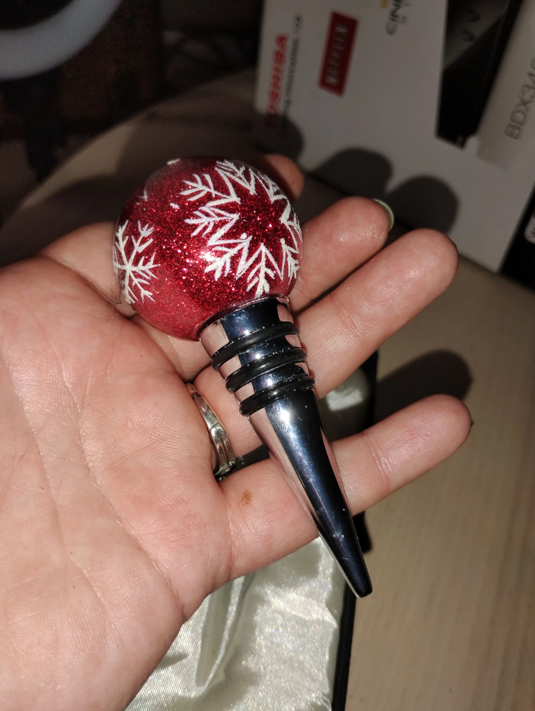 Ashley Nicole Designs Snowflake Bottle Stopper