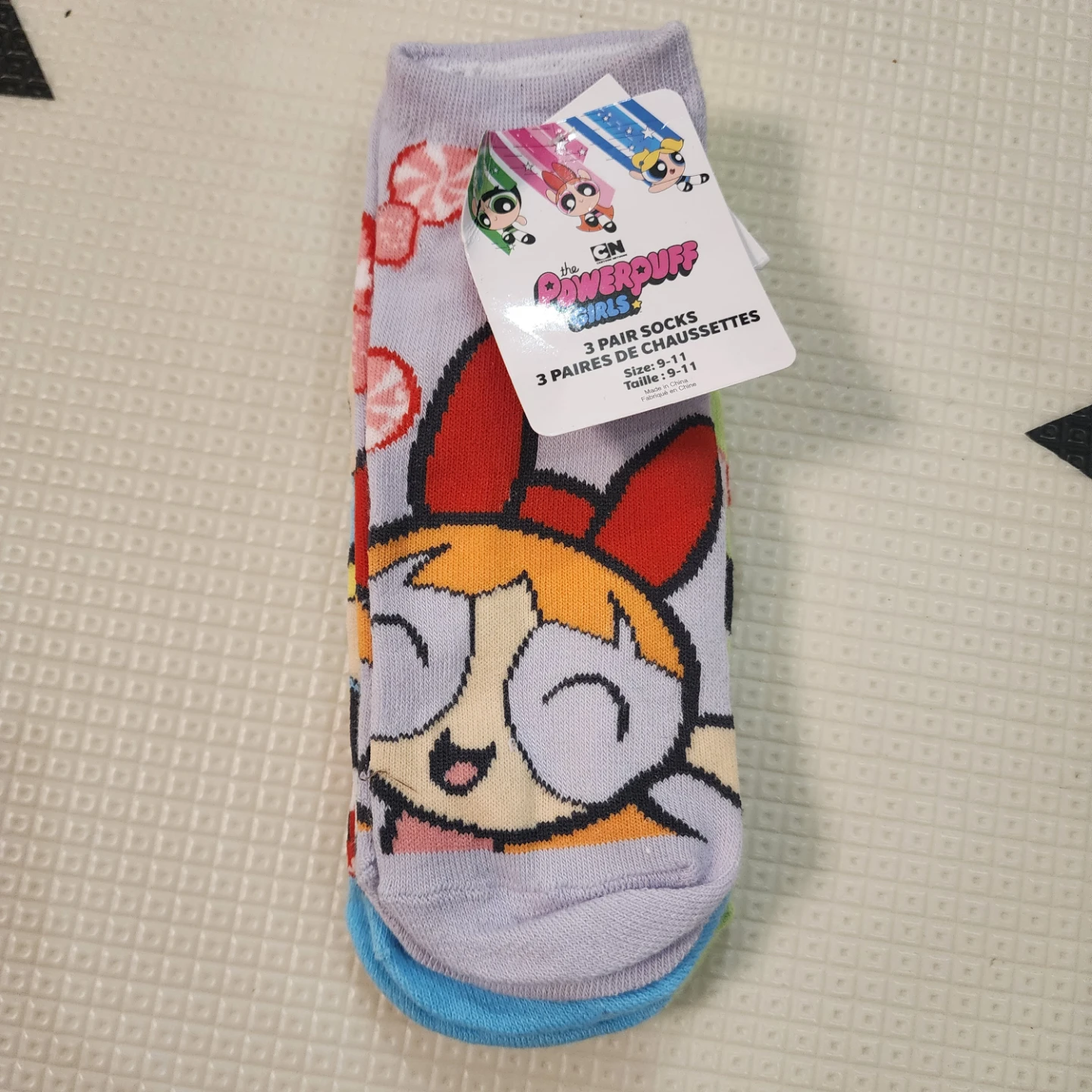 The Powerpuff Girls 3 Pair Socks Size 9-11