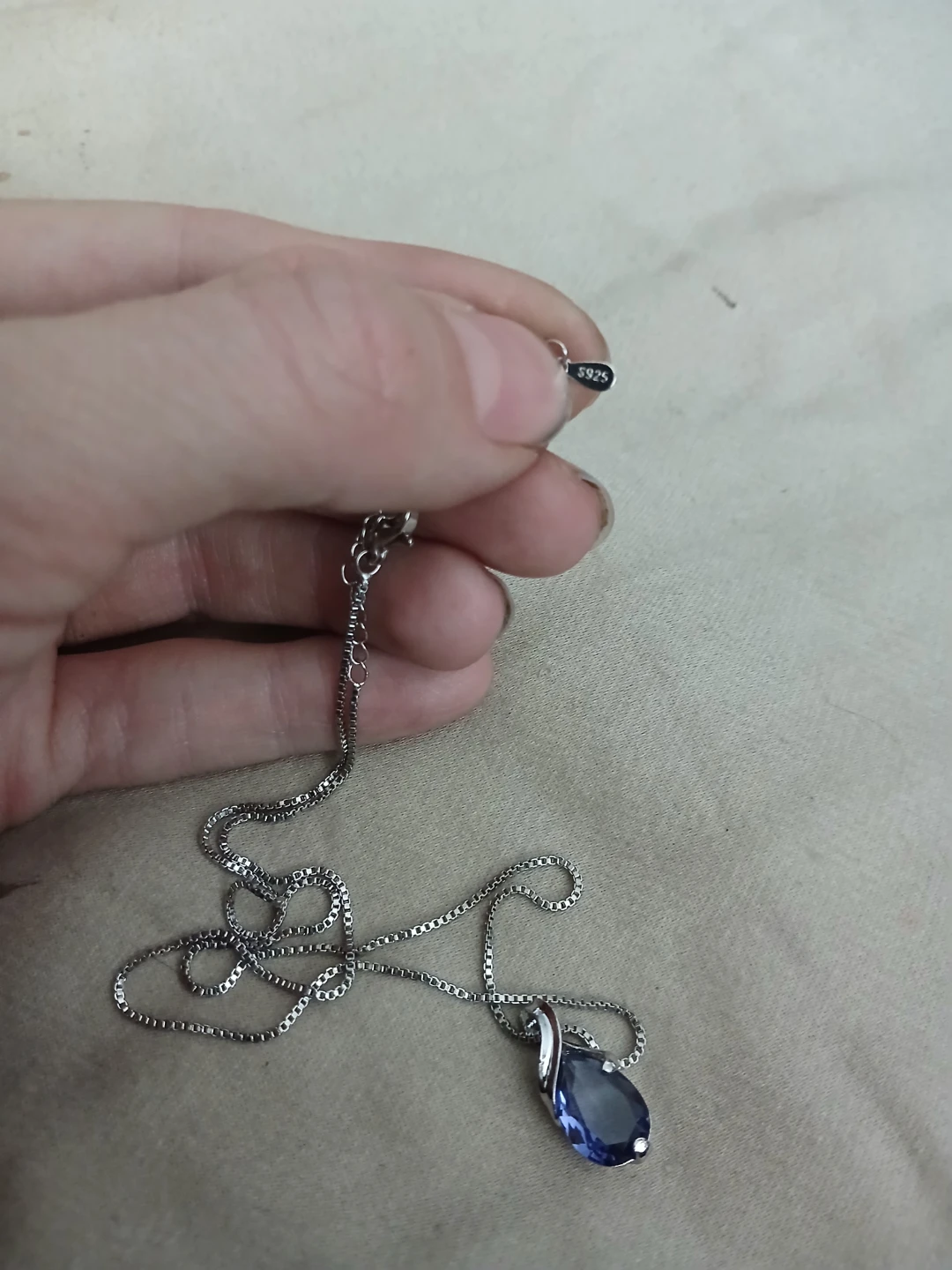 925 Silver And Lab Grown Amethyst Pendant Necklace - photo 4