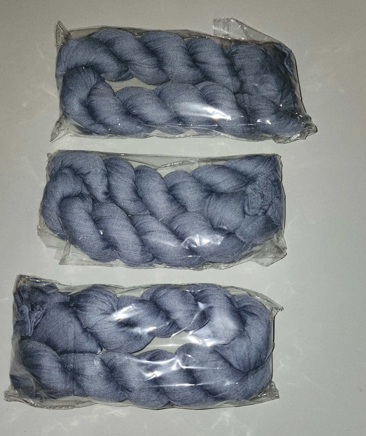 Dusty Blue Cheesecloth Table Runner-10 ft-Set of 3 - photo 3