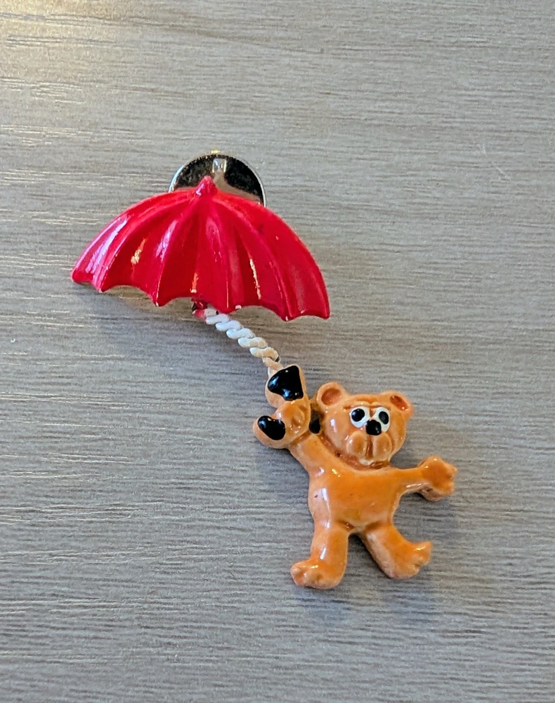 Bear with Umbrella Pin