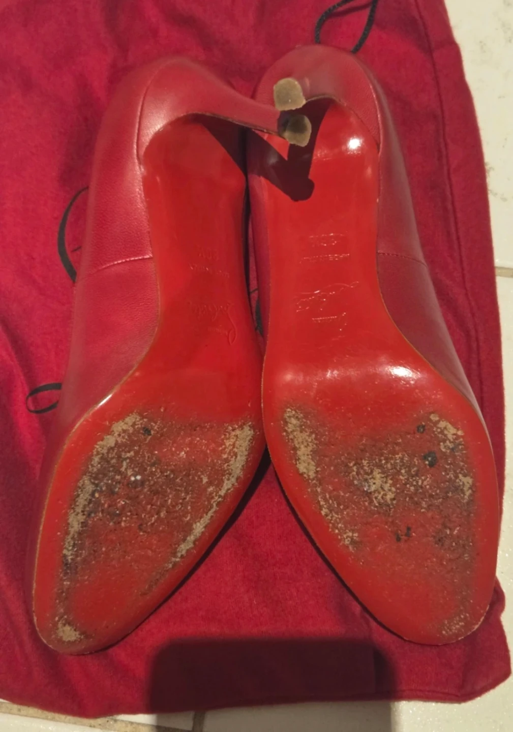 Christian Louboutin Red Leather Heels - photo 5
