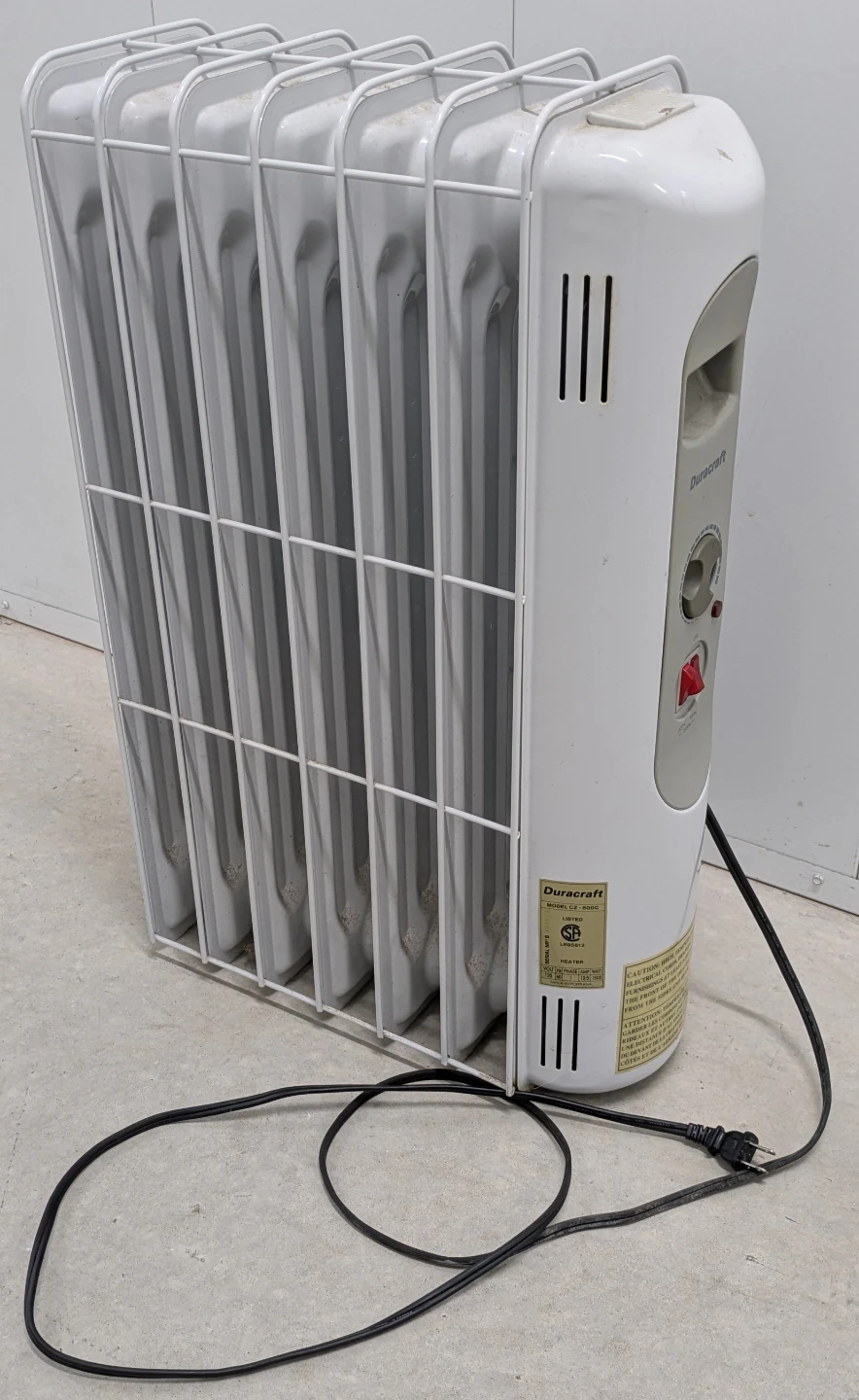 Duracraft Oil Filled Radiator Heater - photo 3