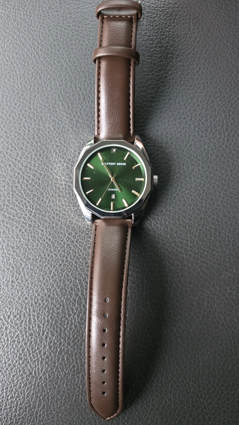 Geoffrey Beene Green Dial Diamond Watch - photo 3