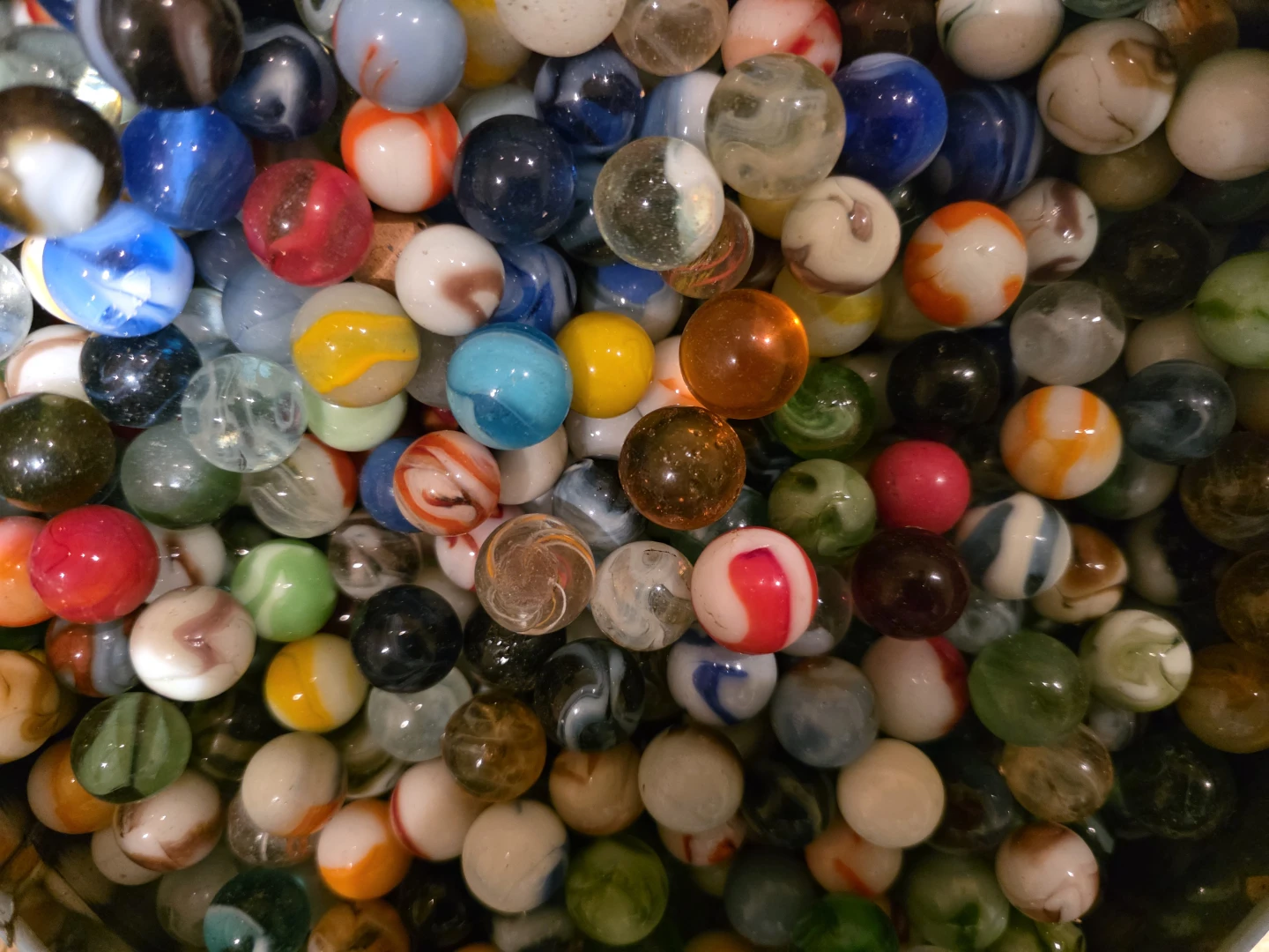 Assorted Glass Marbles Vintage