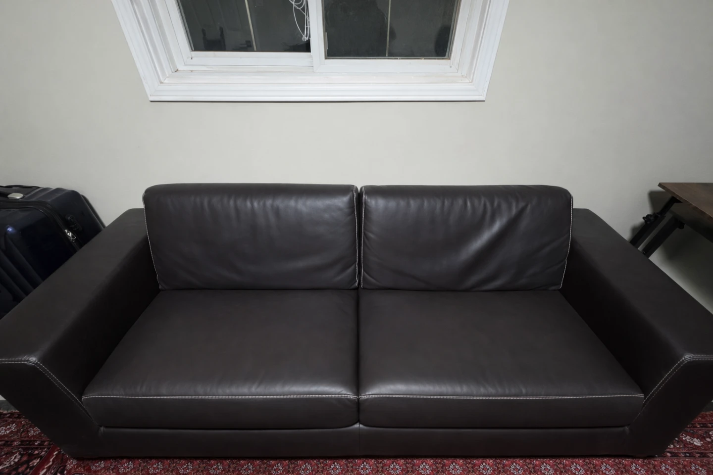 Brown Leather Sofa - Great Condition! - photo 2