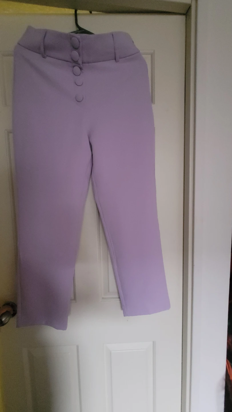 Trendyol Lilac Button Front Trousers - photo 2