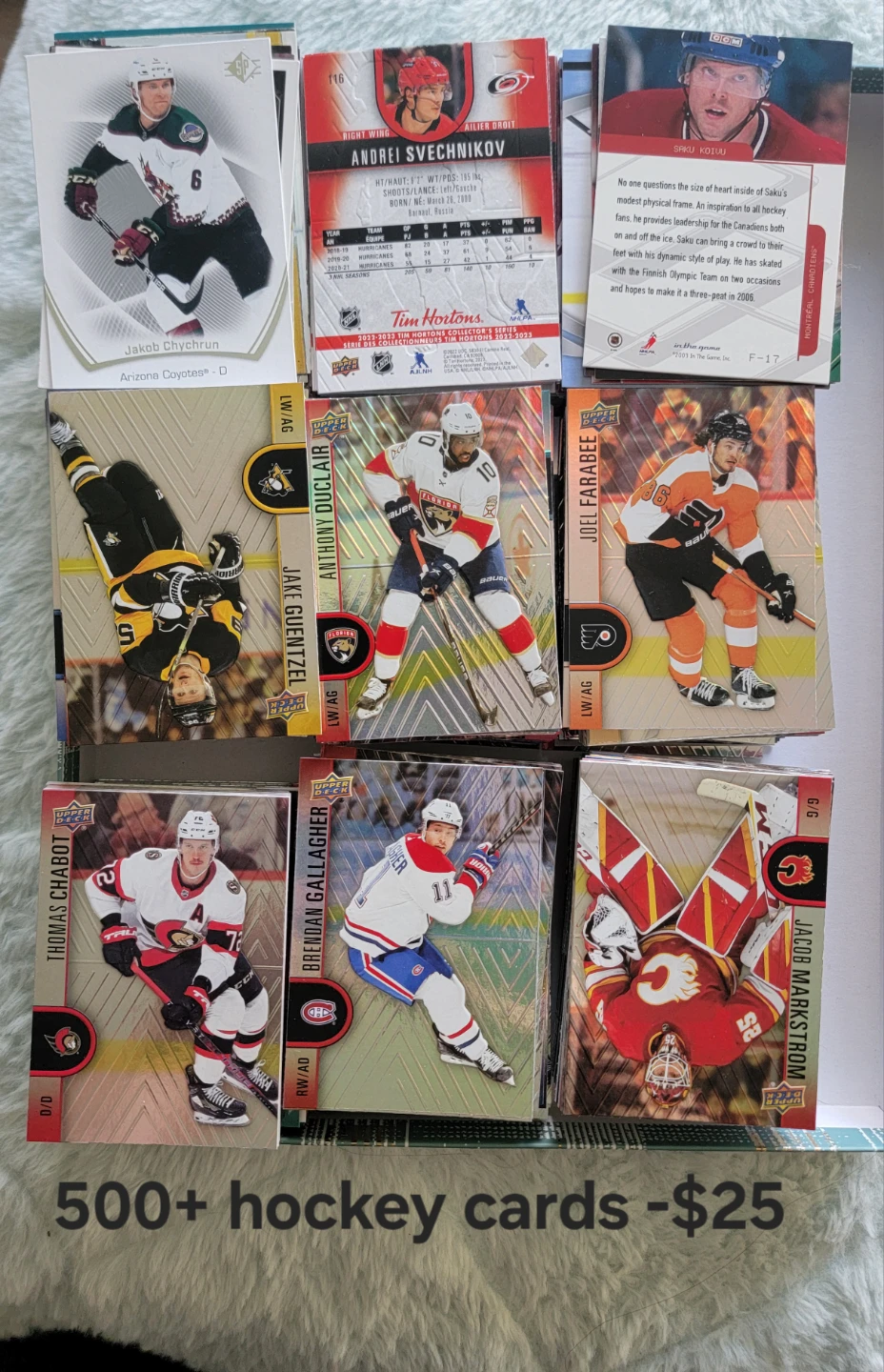 Collection of Football, Hockey, Soccer, and Baseball Cards🏆