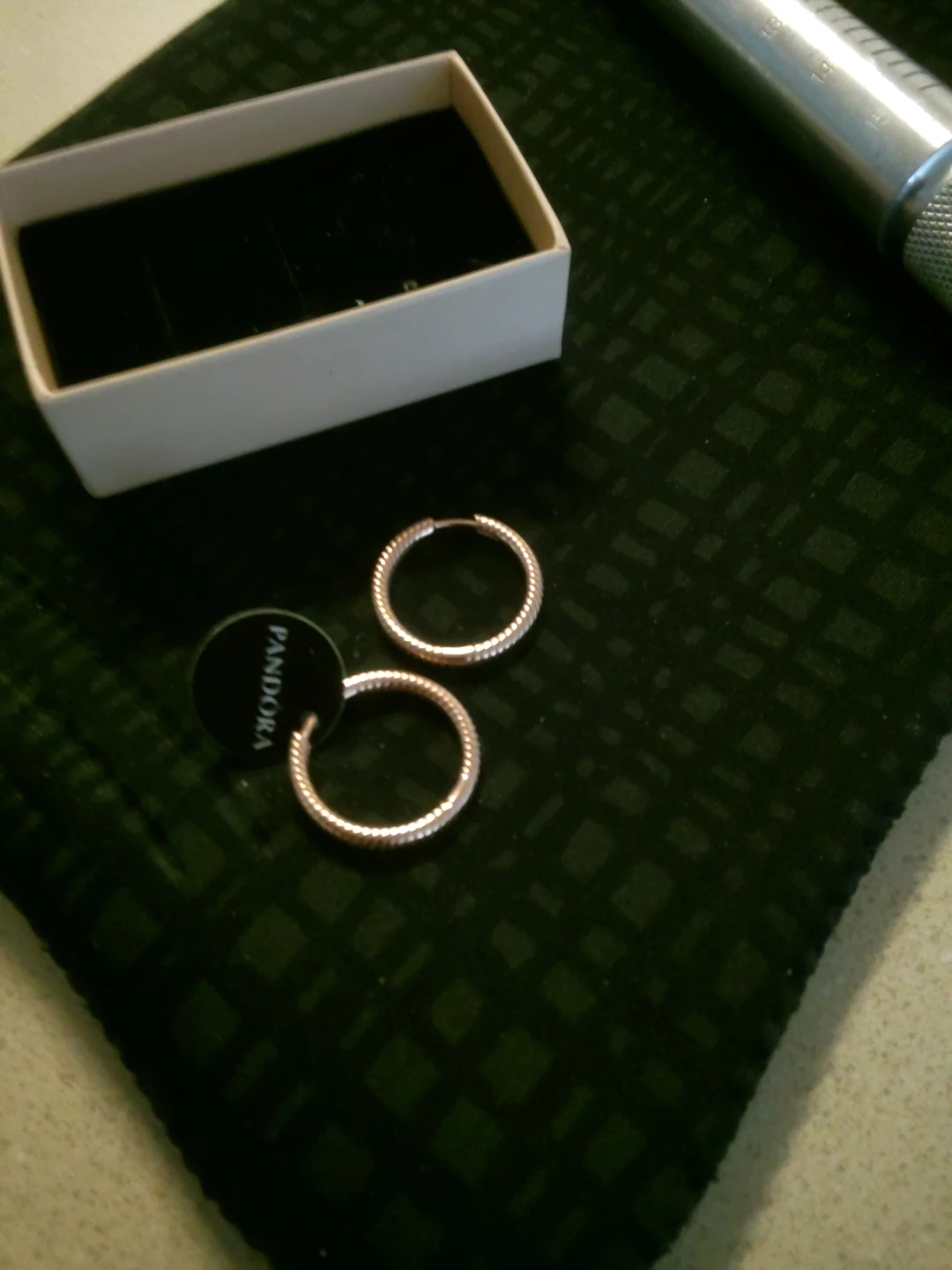 Pandora Rose Gold Hoop Earrings