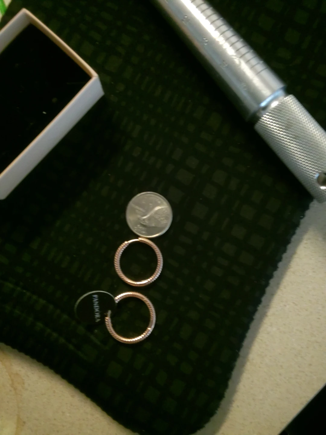 Pandora Rose Gold Hoop Earrings - photo 2