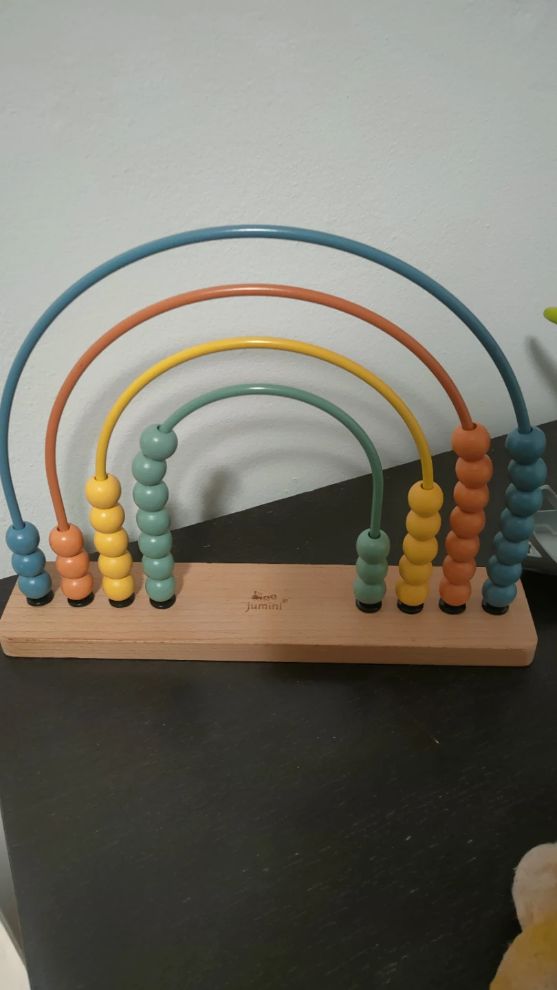 Moving out sale -New Jumini Wooden Rainbow Abacus Toy