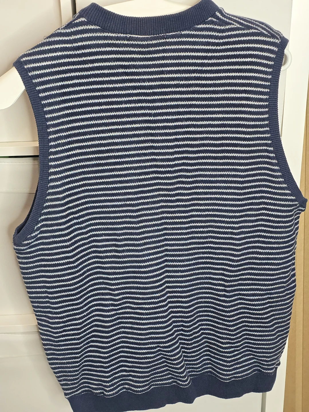 Vintage Chaps Ralph Lauren Striped Knit Vest mens Large - photo 4