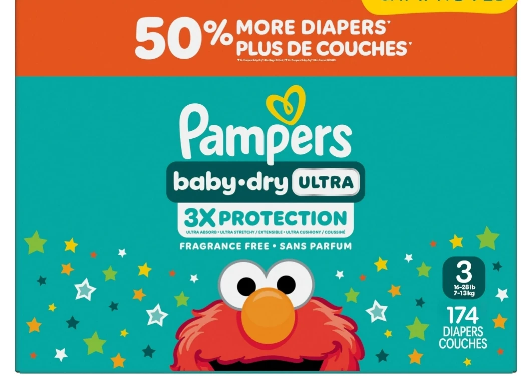 Pampers Baby-Dry Ultra Diapers Size 3 - 174 Count