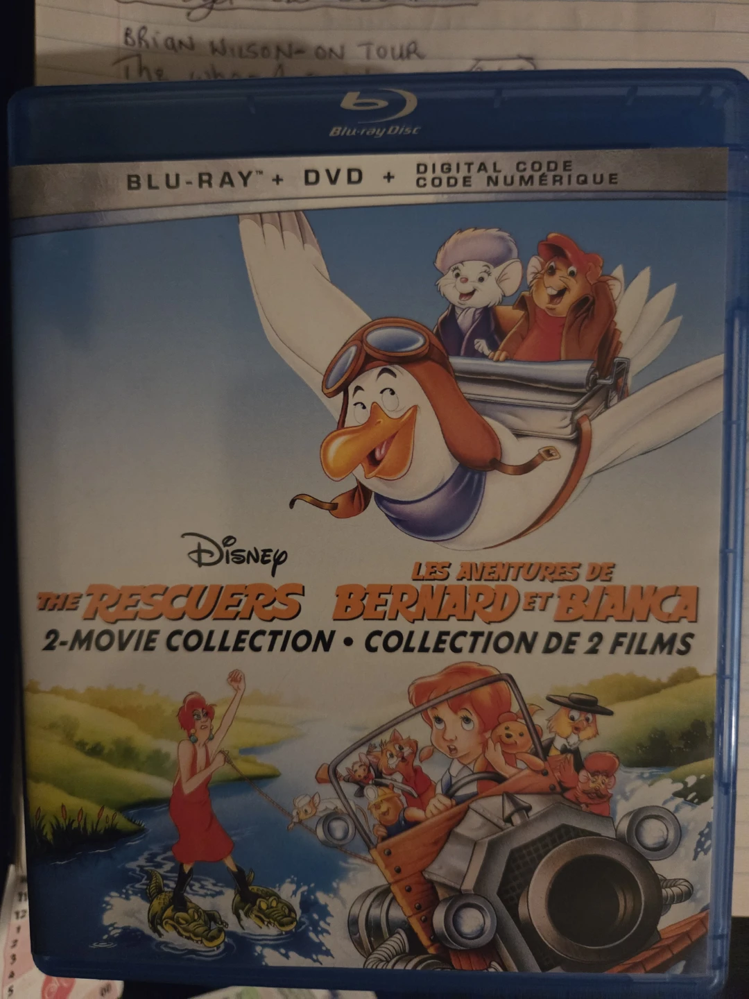 Disney The Rescuers Bernard & Bianca 2-Movie Collection Blu-Ray