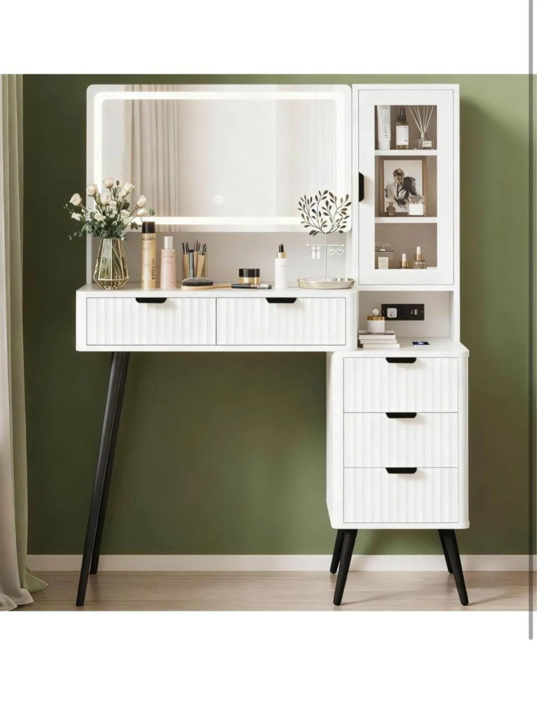 Brand new in box White Vanity Dressing Table with Lighted Mirror