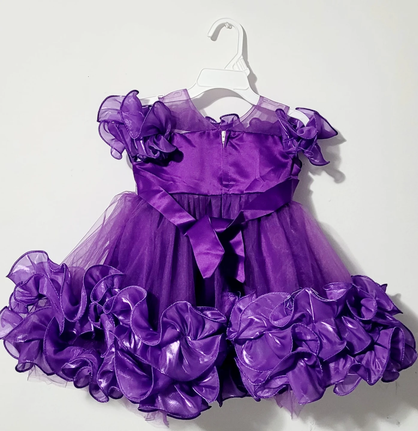 Purple Ruffled Baby Dress - photo 2