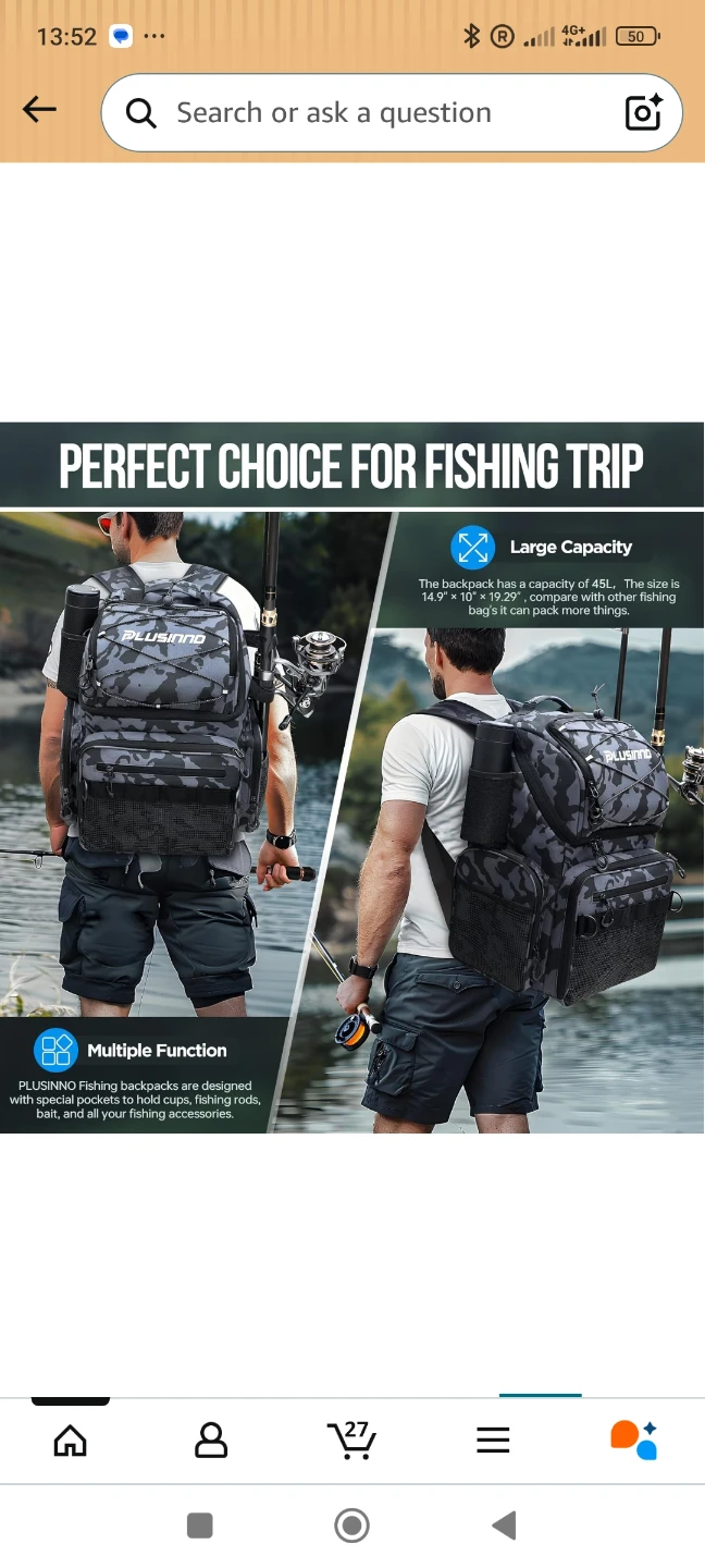 PLUSINNO 45L Fishing Backpack - photo 3