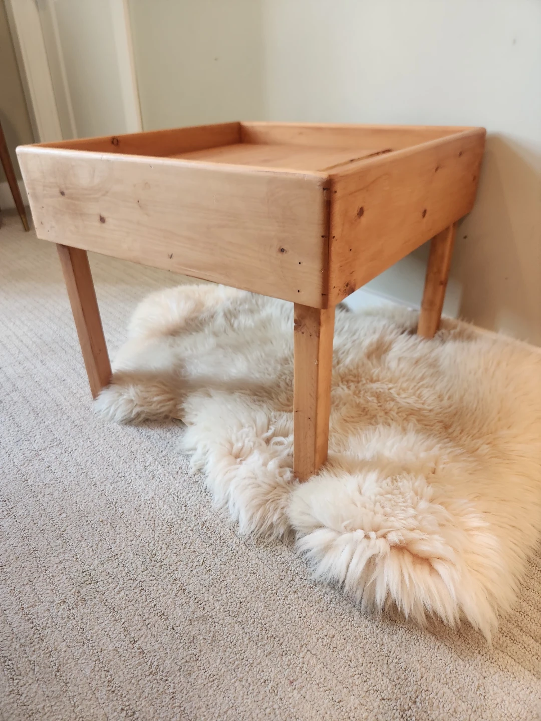 Vintage Wood Tray Table Hippy coded! - photo 2