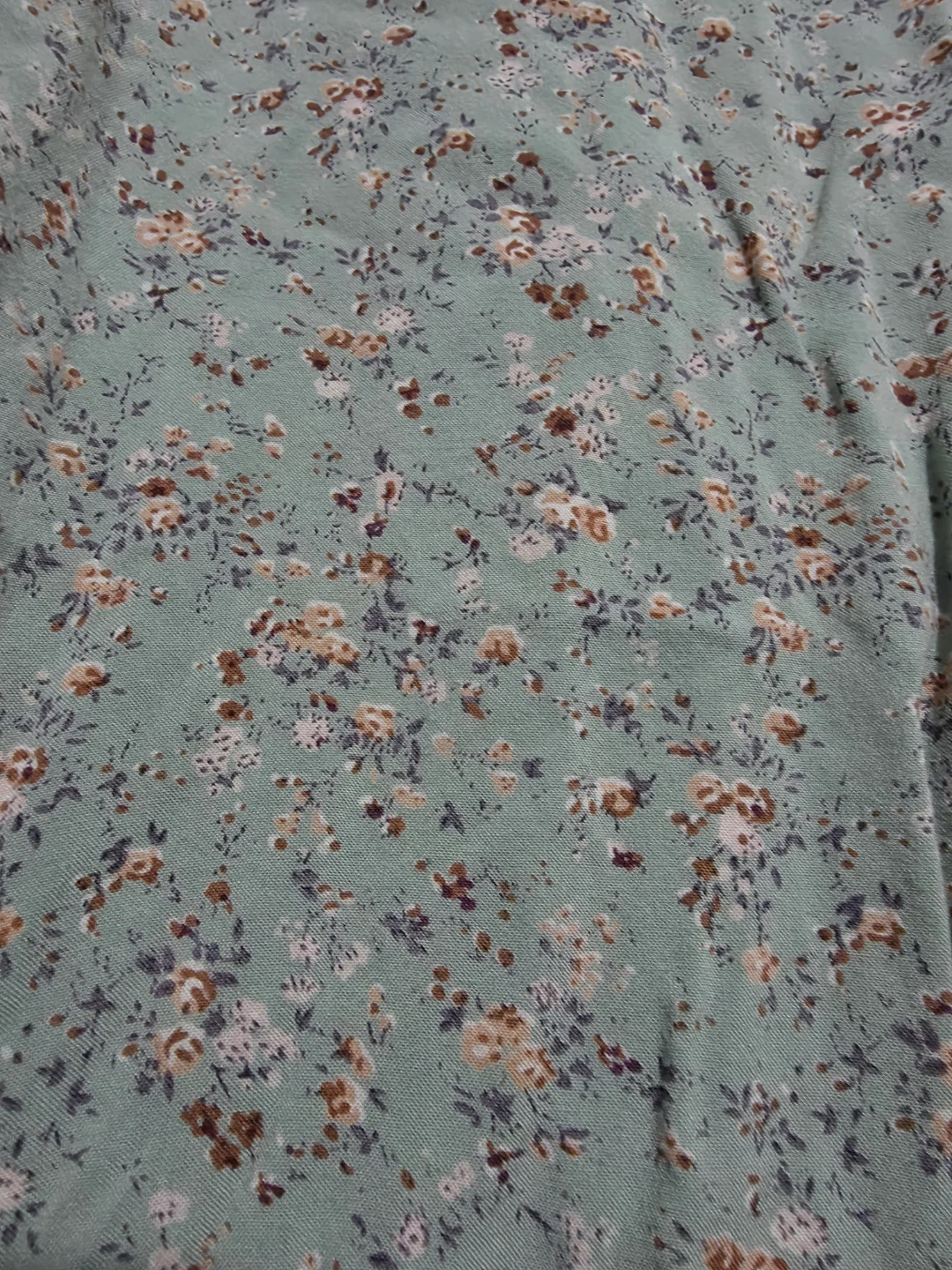 Brandy Melville Floral Midi Skirt - Teal - photo 4