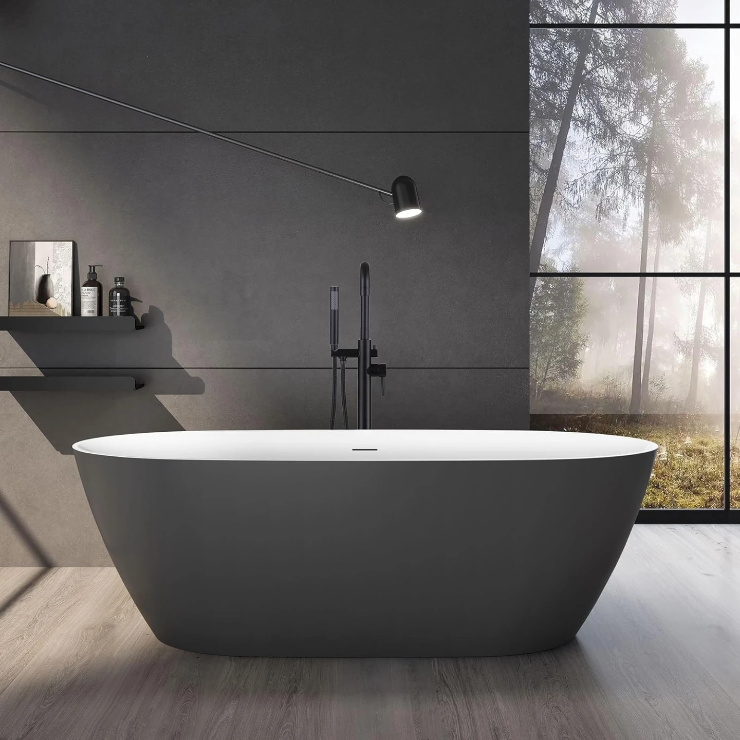 New Freestanding Black Bathtub Filler Faucet For Sale - photo 5