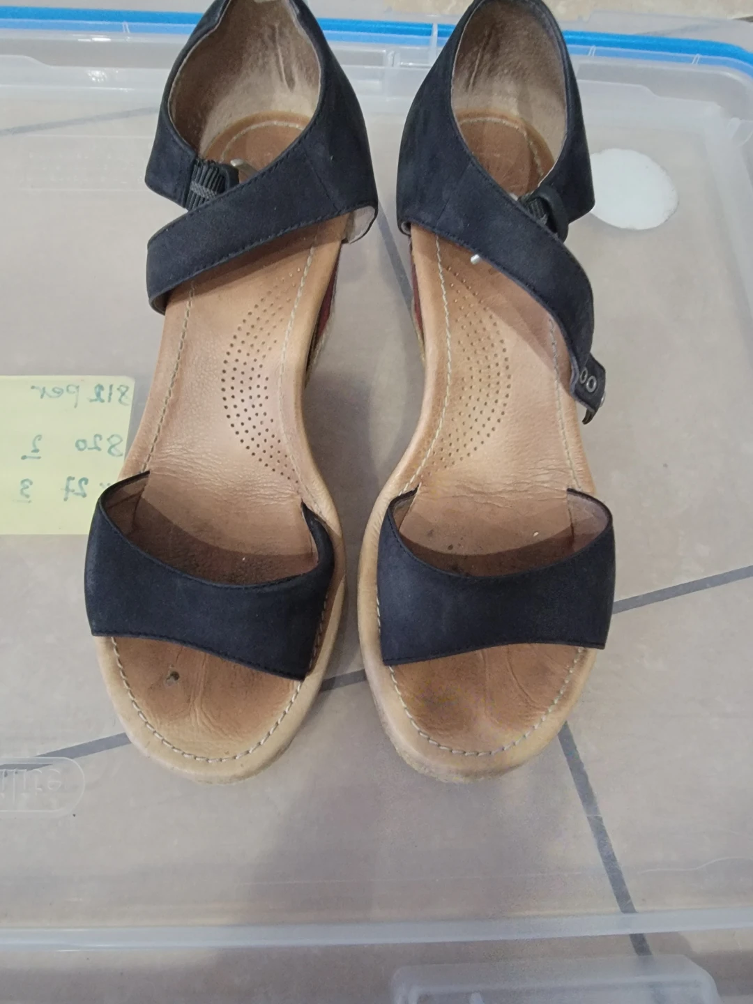 UGG Wedge Sandals - Black Suede