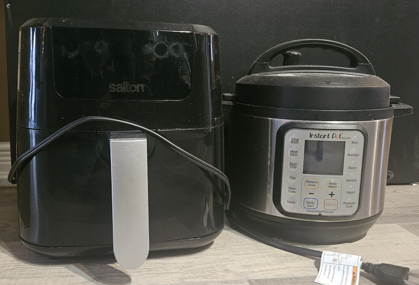 Salton Air Fryer and Instant Pot Duo Mini