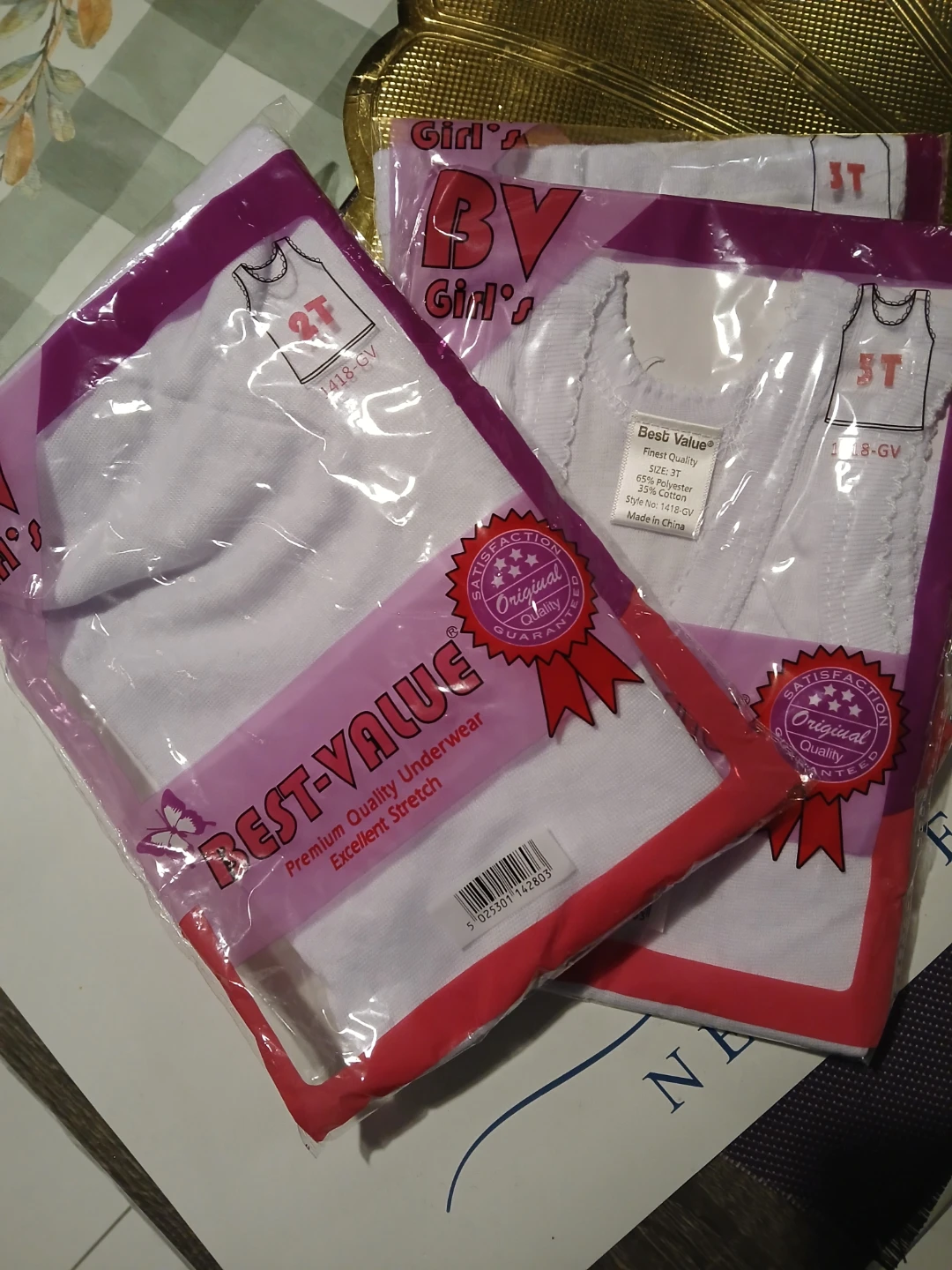 Best Value Girl's White Tank Tops - Size 3T (3 piece