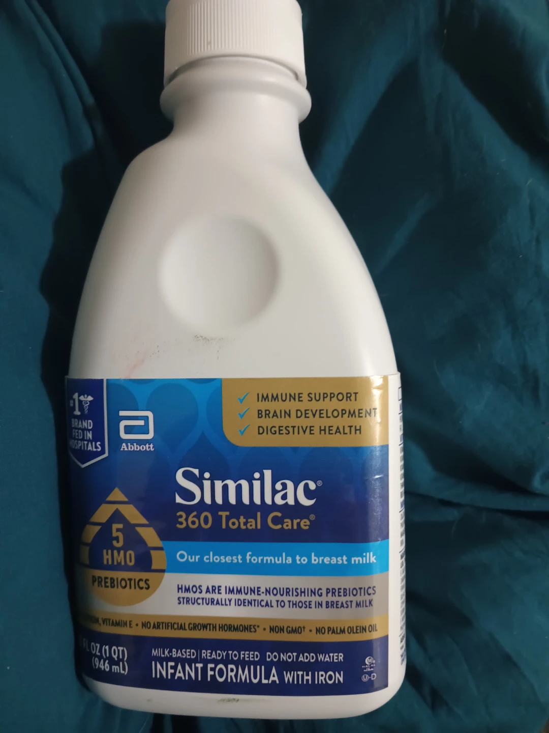 Similac 360 Total Care Infant Formula with Iron, 1 Quart