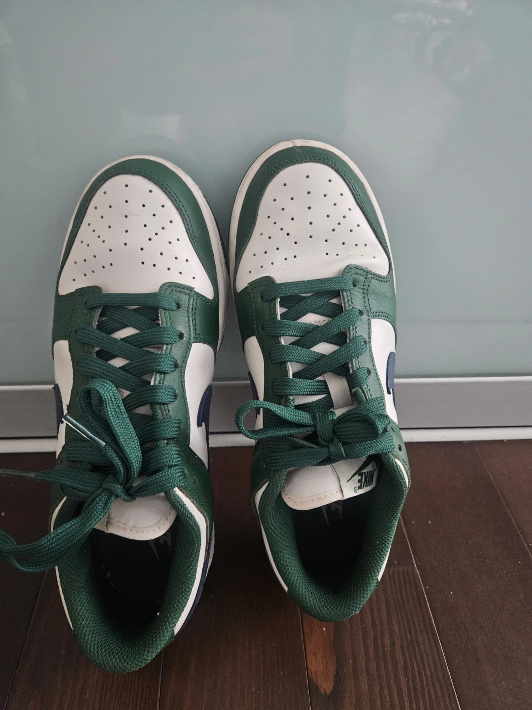 Nike Dunk Low Green White womens 7.5