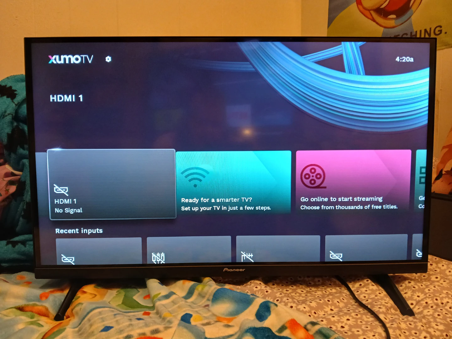 Pioneer Xumo TV Smart TV with Remote and Manual