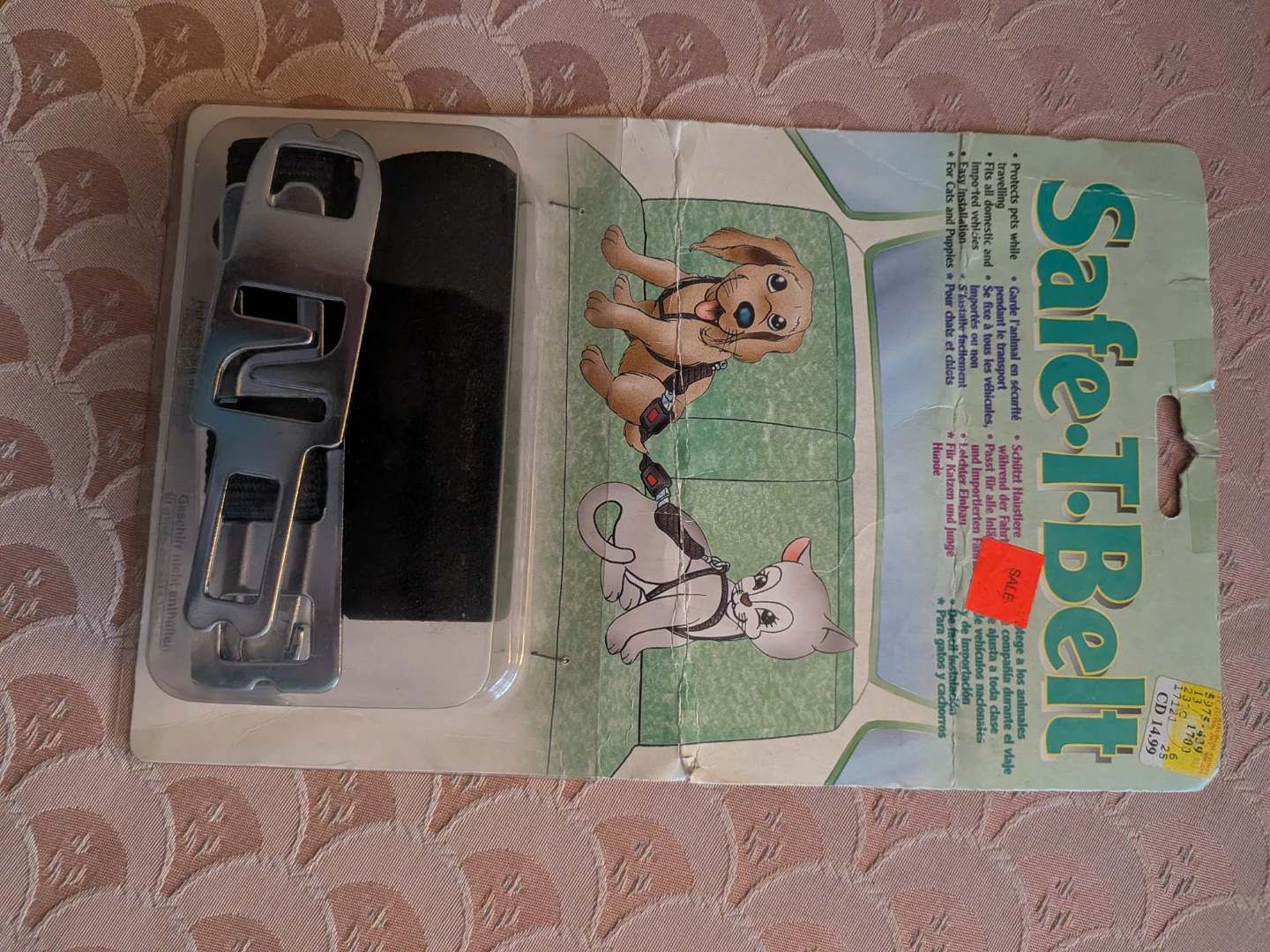 Safe-T-Belt Pet Restraint for Cats and Dogs