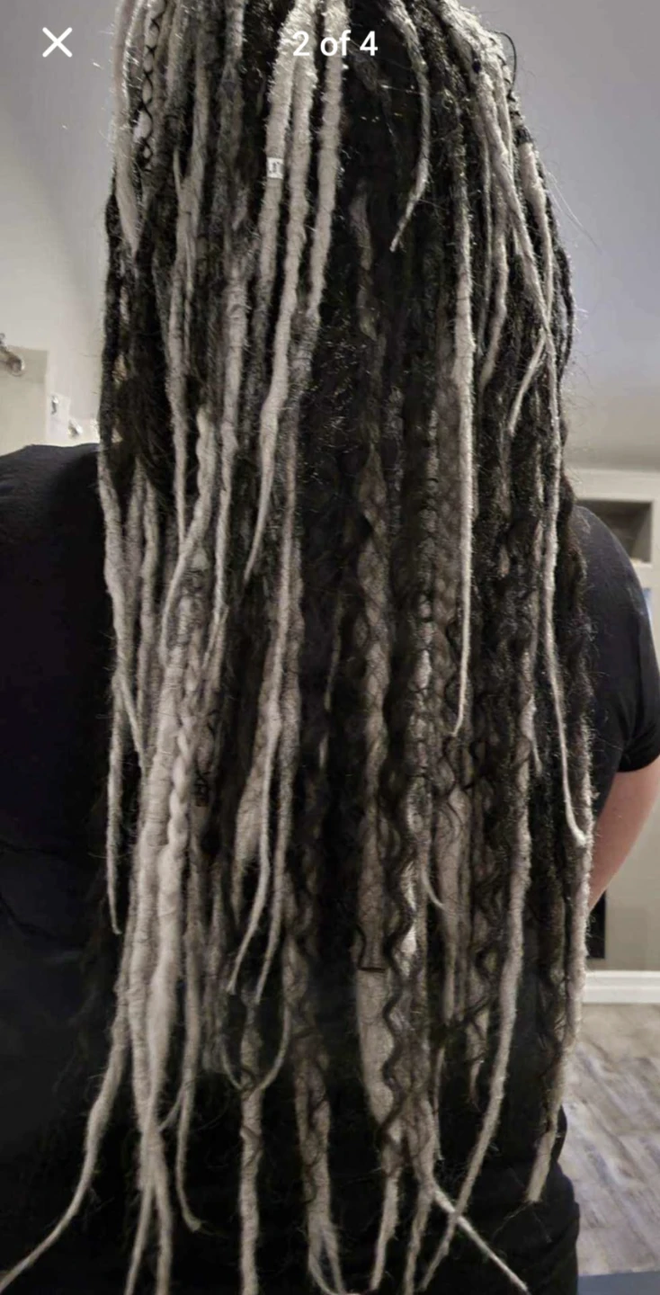 Custom hair extensions soft synthetic dreads - photo 3