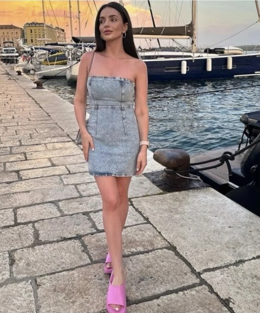 Zara strapless denim dress NEW with tags 🏆 - photo 2