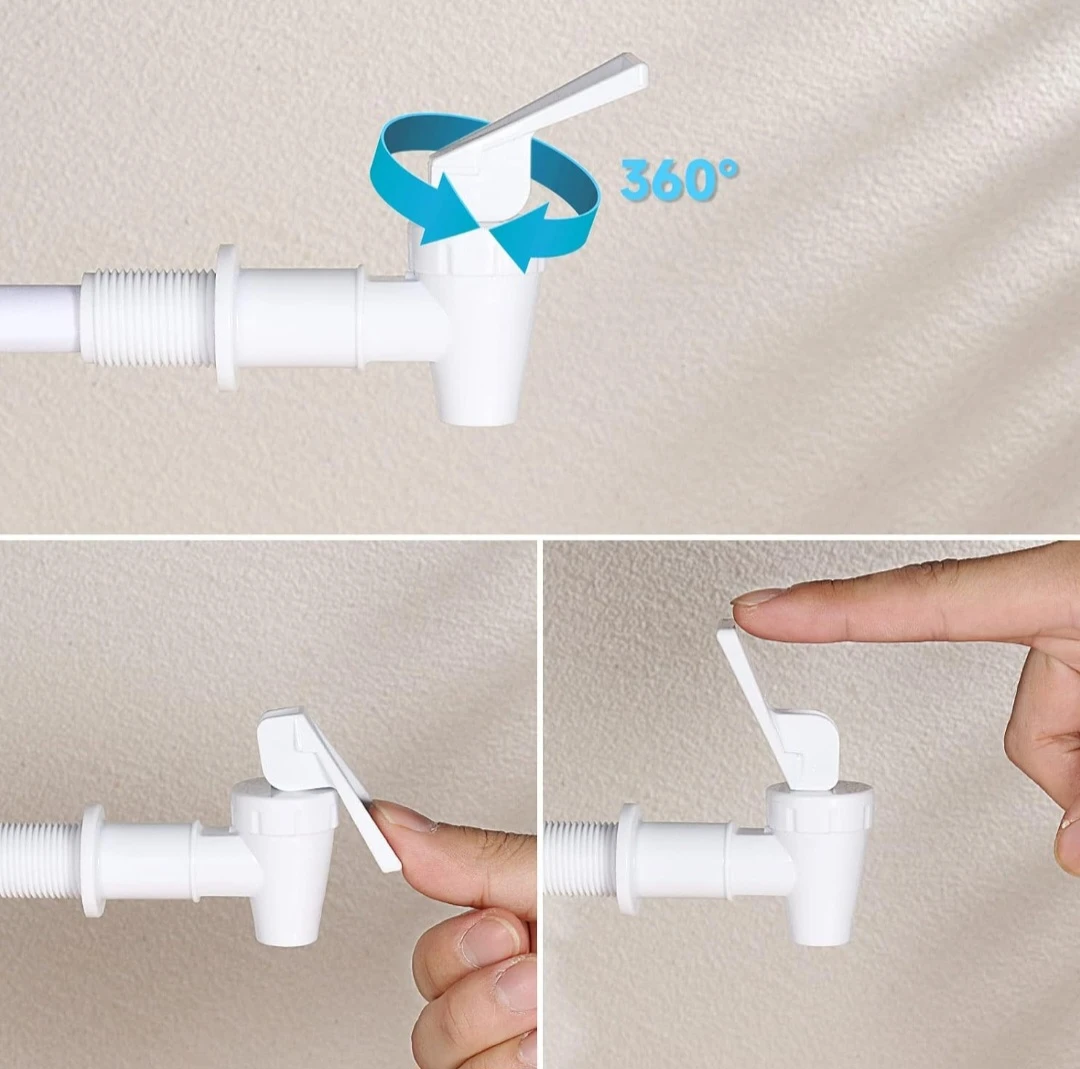 White Plastic Water Dispenser Spigot - photo 2