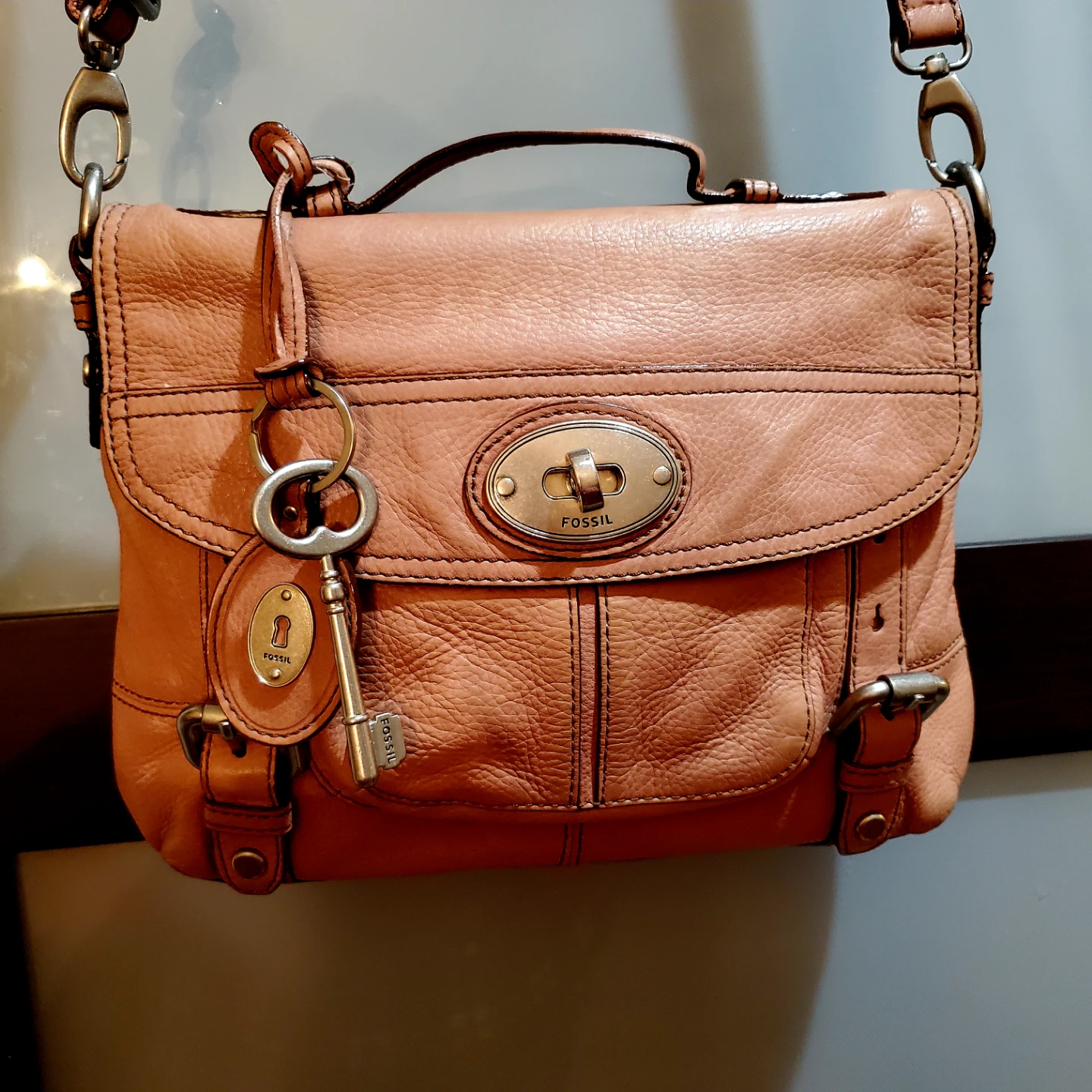 FOSSIL Leather Long Live Vintage Maddox Crossbody Bag - photo 2