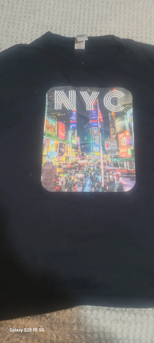Black NYC Times Square Graphic T-Shirt