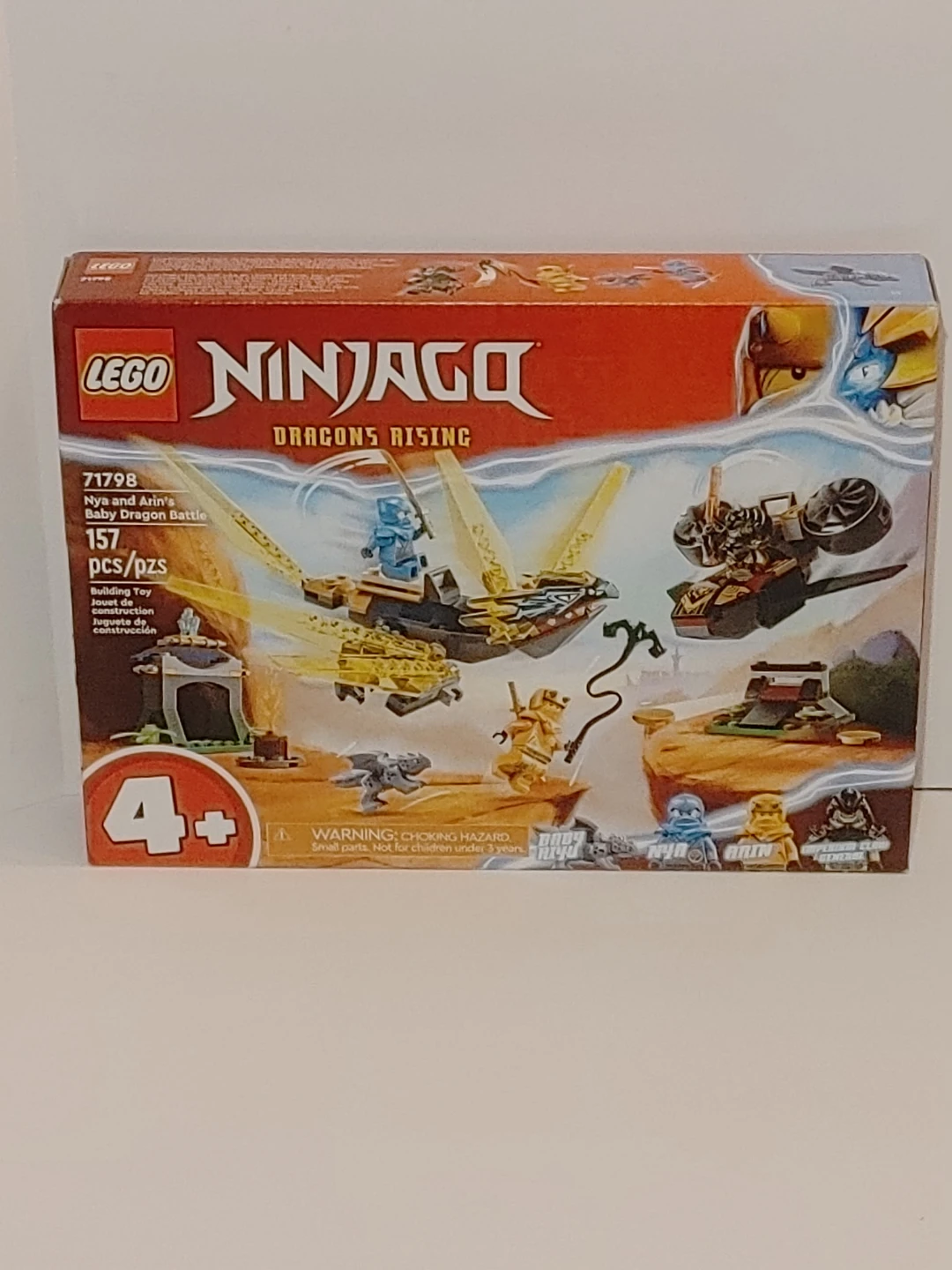 LEGO NINJAGO Nya and Arin's Baby Dragon Toy Battle Set 71798