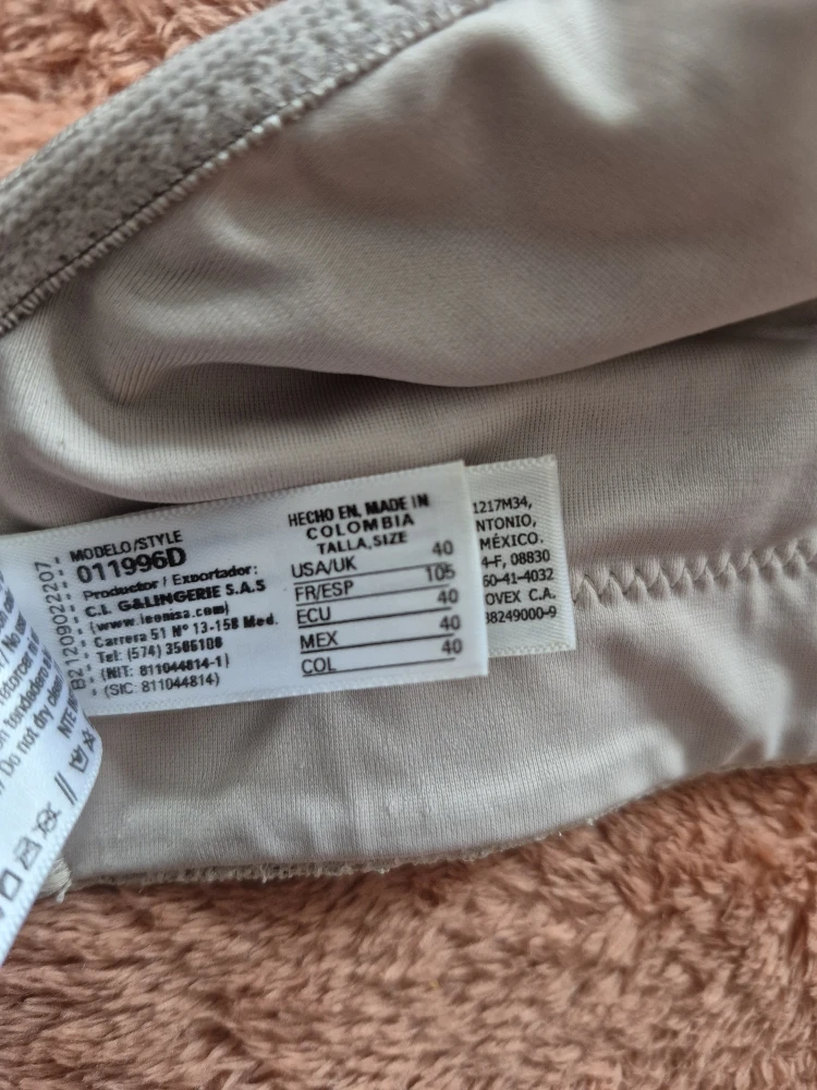 Leonisa Bra Beige Size 40DD 🏆 - photo 5