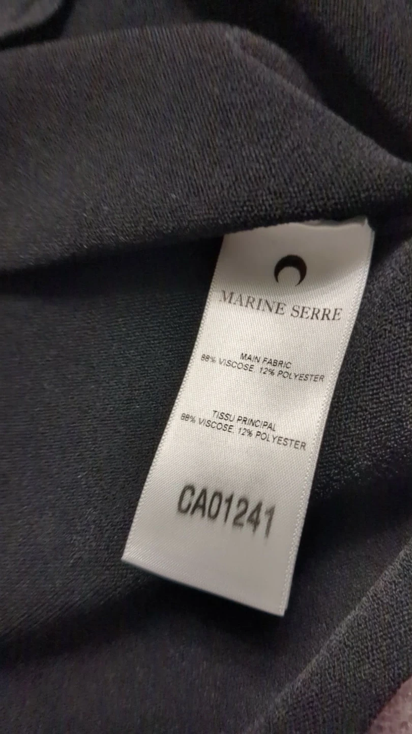 Marine Serre Black Viscose Blend Turtleneck Sweater Size S - photo 3