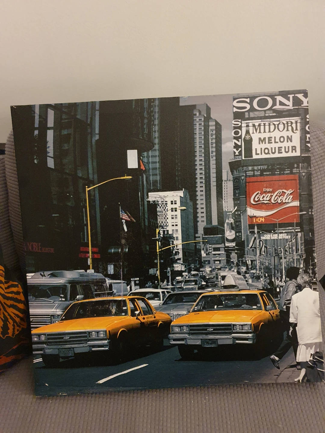 New York City Taxi Scene Wall Art