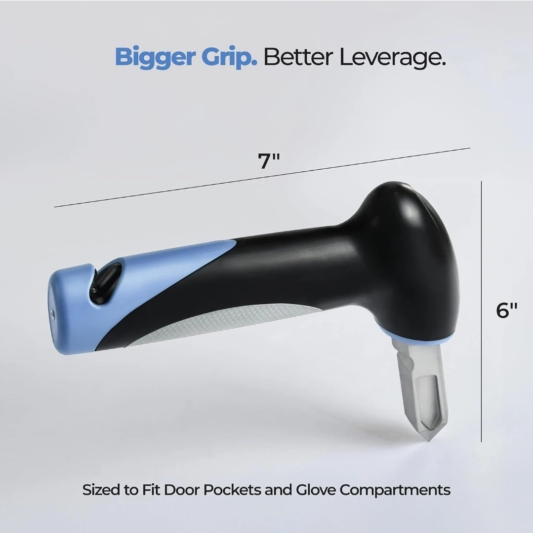Car Door Handle Assist with Seatbelt Cutter and Window Breaker - photo 2