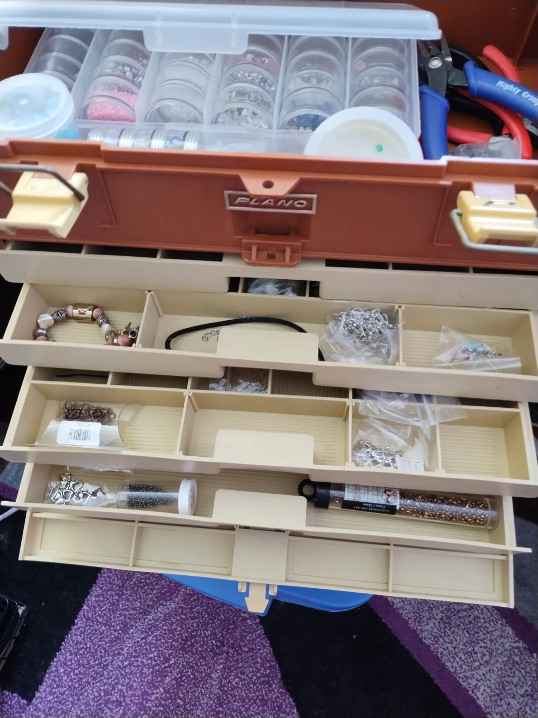 Plano 757 Tackle Box with Beads and Jewelry Making Supplies - photo 4