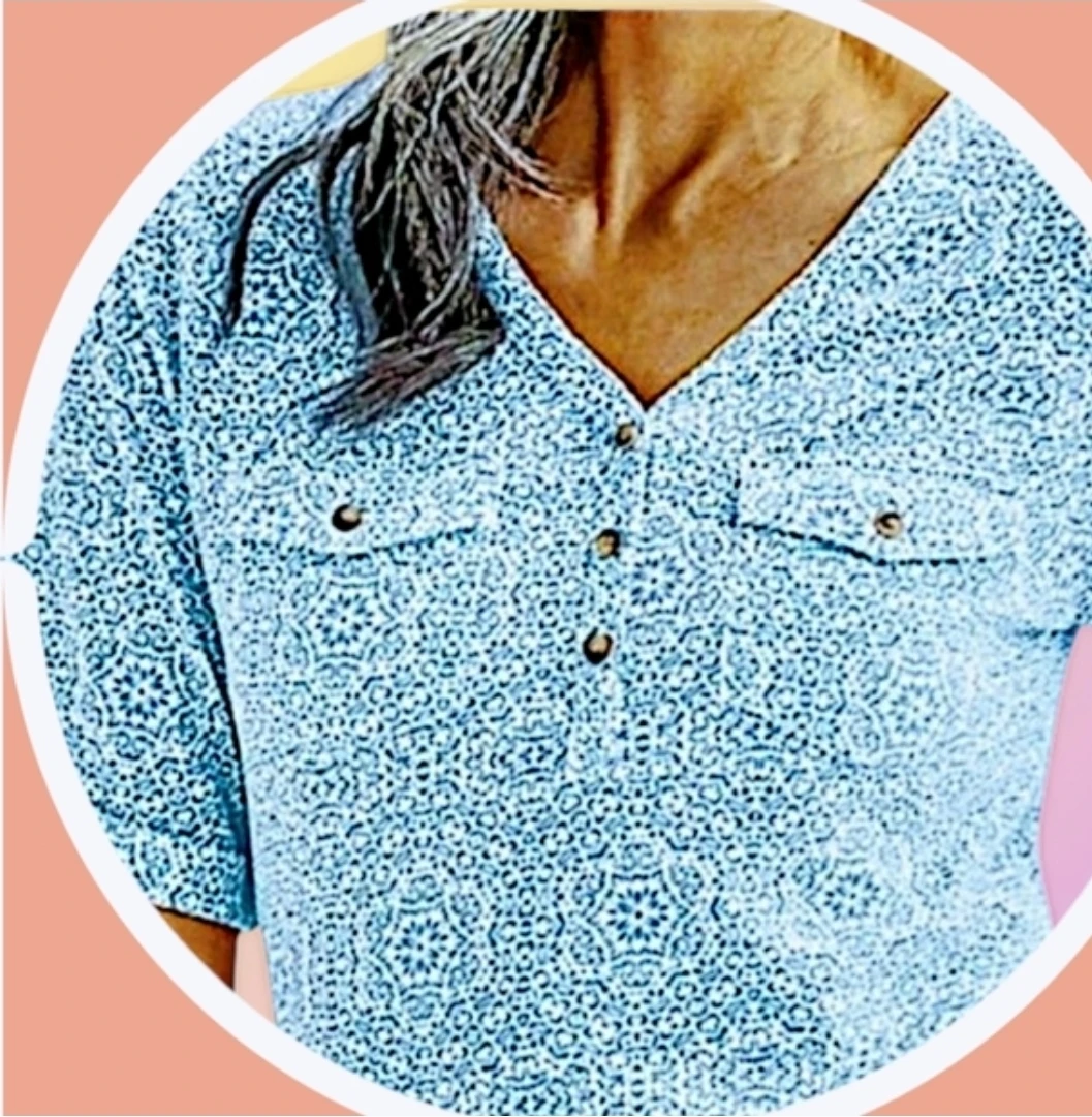 NWT XXL Elbow Sleeve Utility Henley Top 🏆 - photo 2